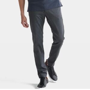BNWT DU/ER Smart Stretch Pant Slim in Charcoal Heather Sz 31x32